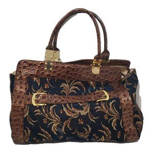 Hot in Hollywood Blue Brown Handbag